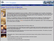 Tablet Screenshot of mennotravelservice.com